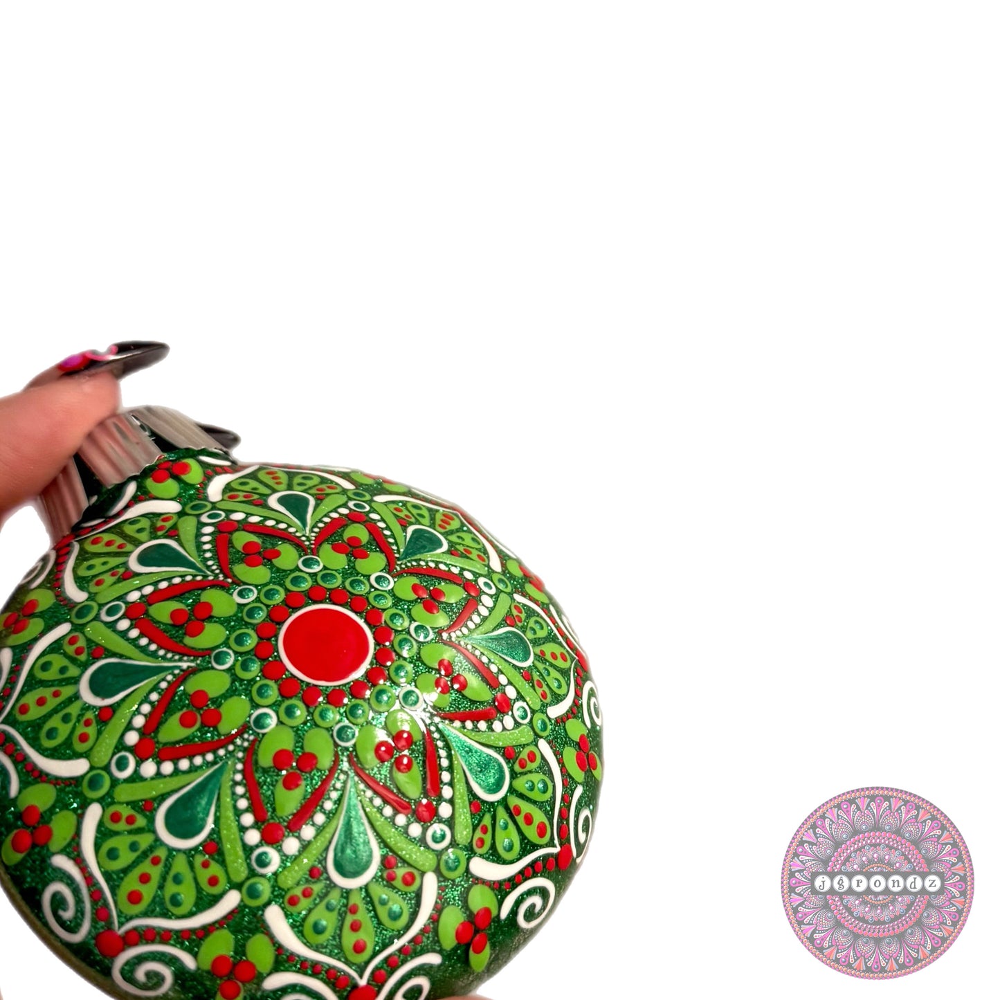 3” Mandala Glitter Ornament