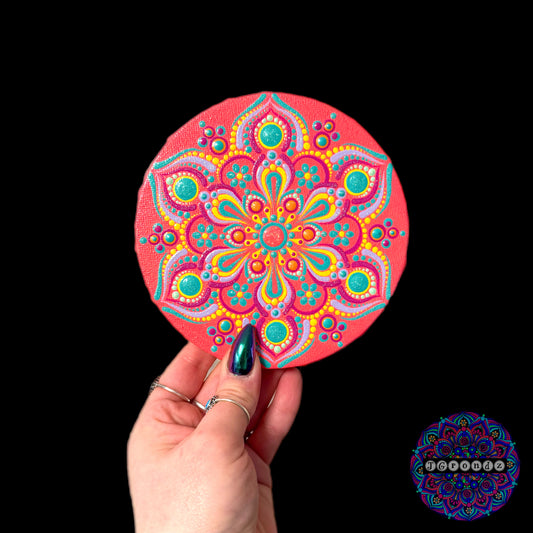 Summer Lovin’ Round Mandala Painting