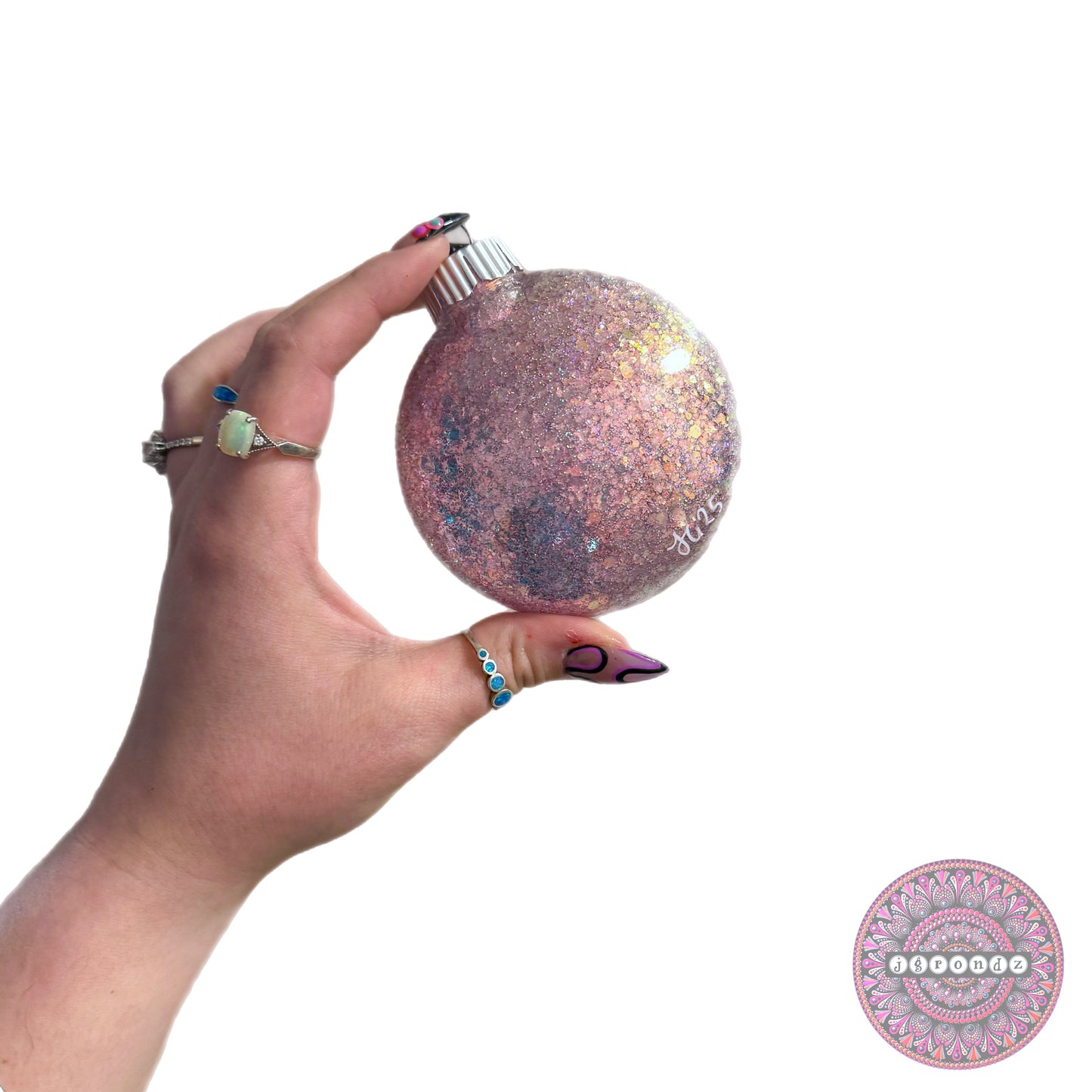 3” Gingerbread Mandala Glitter Ornament