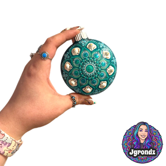 3” Melting Snowman Mandala Ornament