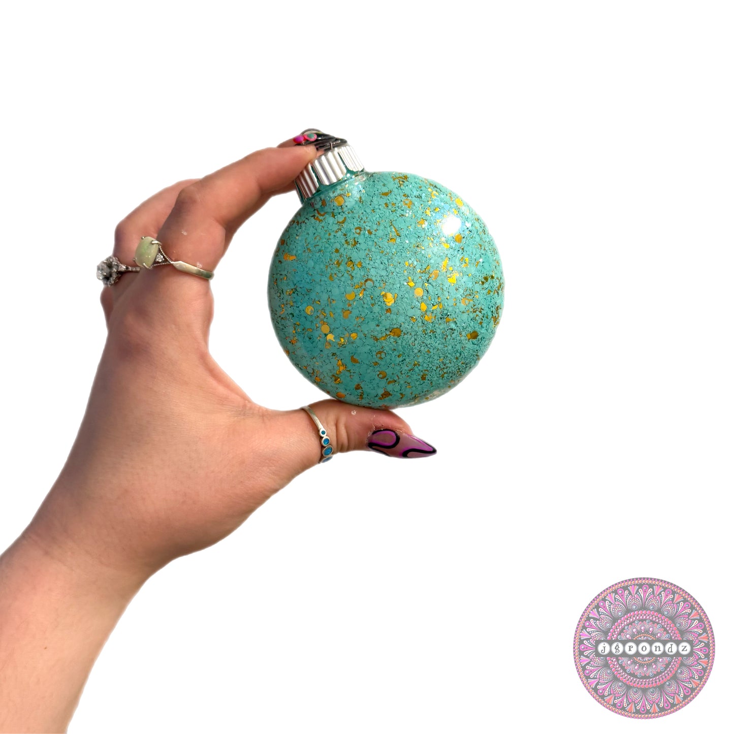3” Mandala Glitter Ornament