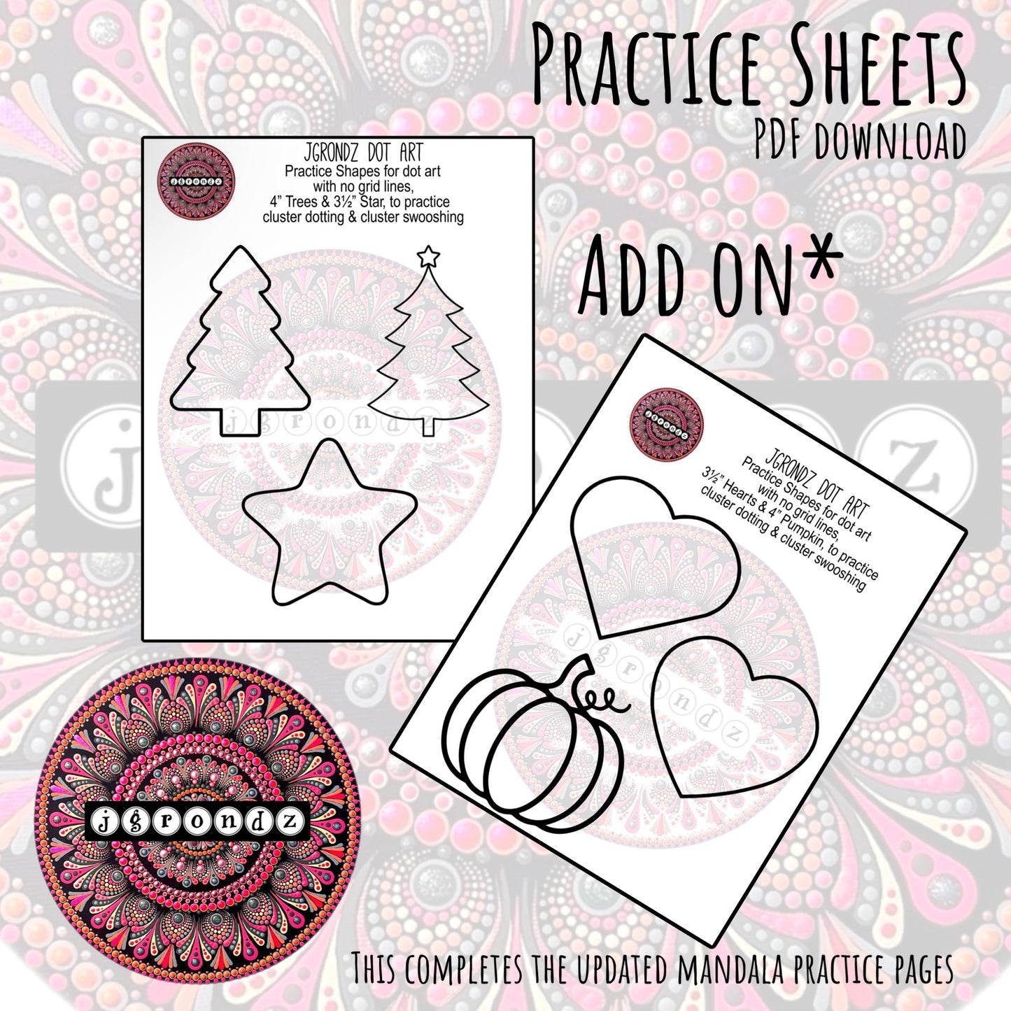 Add On - Mandala Practice Sheets - PDF download