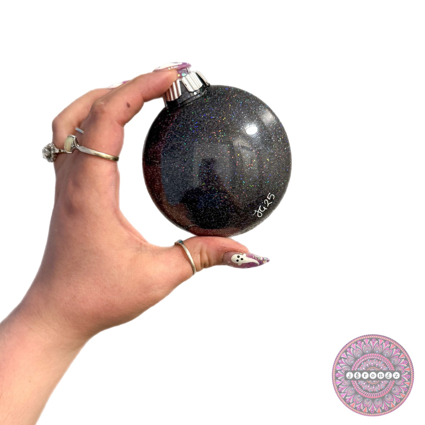 3” Reindeer Mandala Glitter Ornament