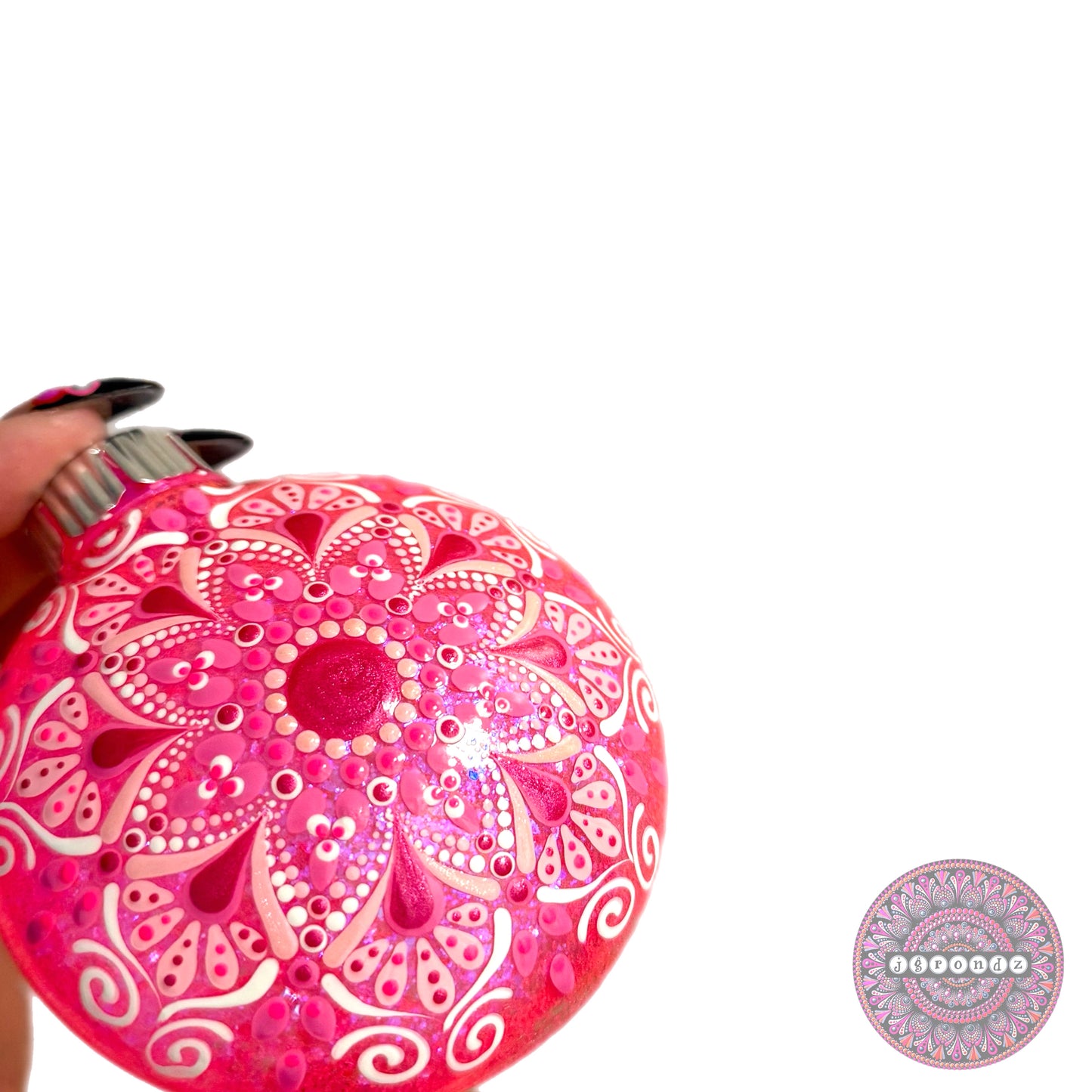 3” Mandala Glitter Ornament