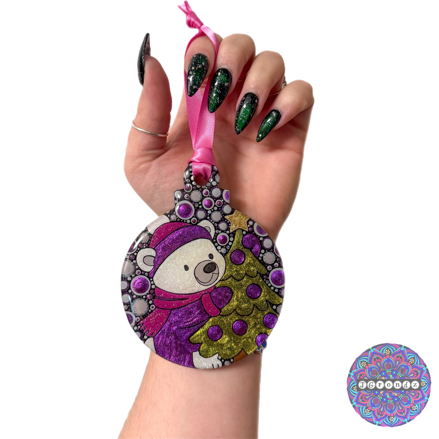 Polar Bear 4” Wood Ornament