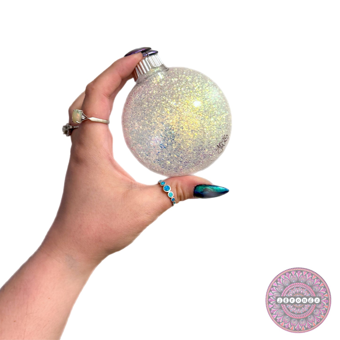 3” Mandala Glitter Ornament