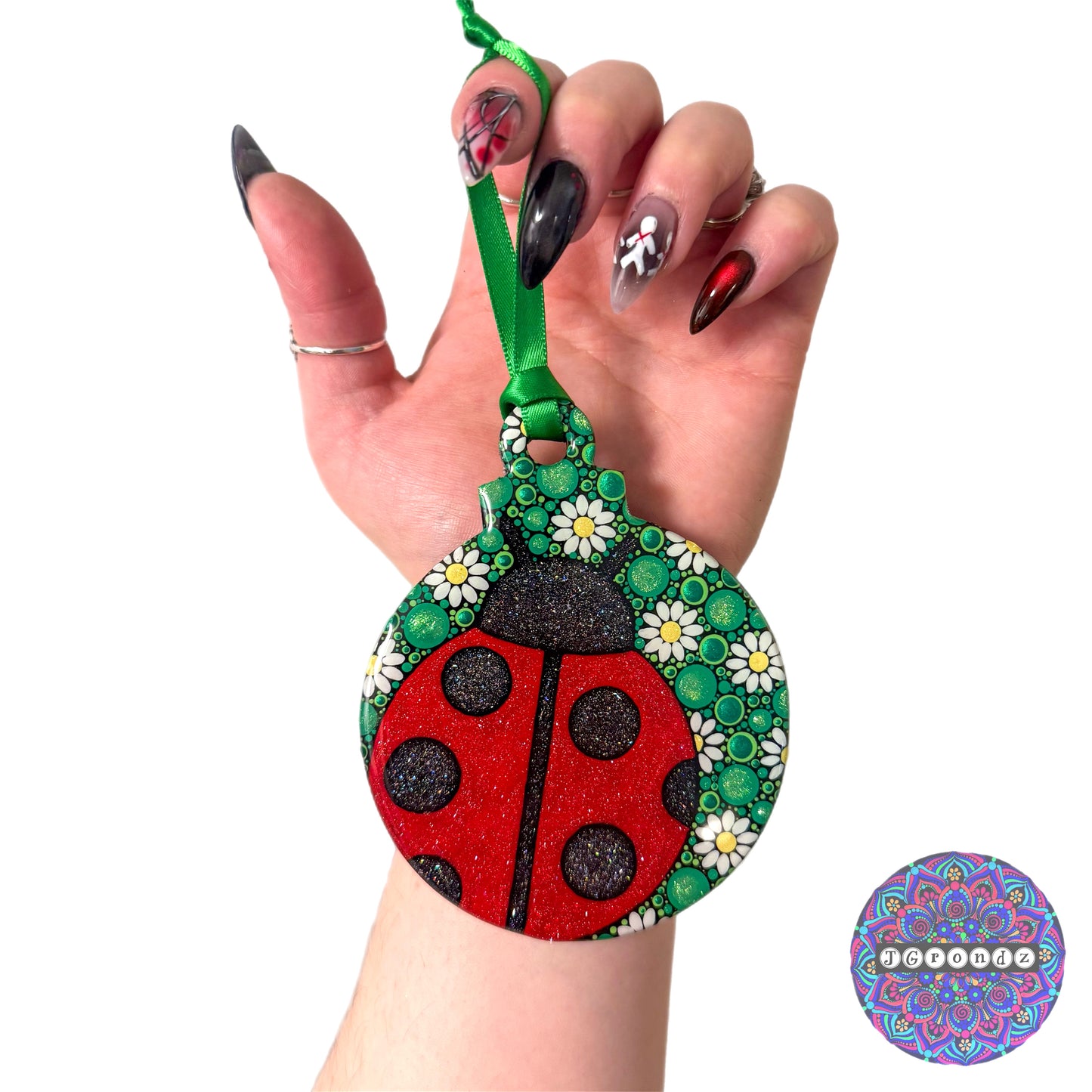 Ladybug 4” Wood Ornament