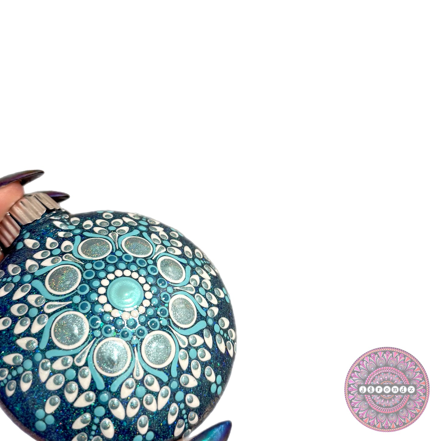 3” Mandala Glitter Ornament