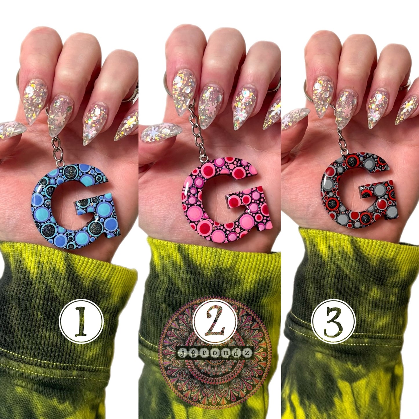 DOT ART KEYCHAIN "G"