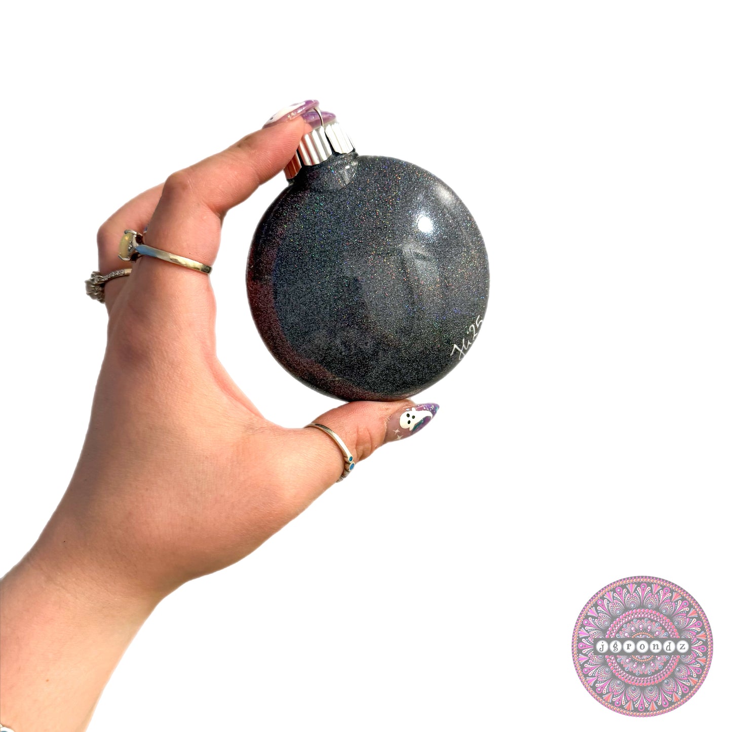 3” Reindeer Mandala Glitter Ornament