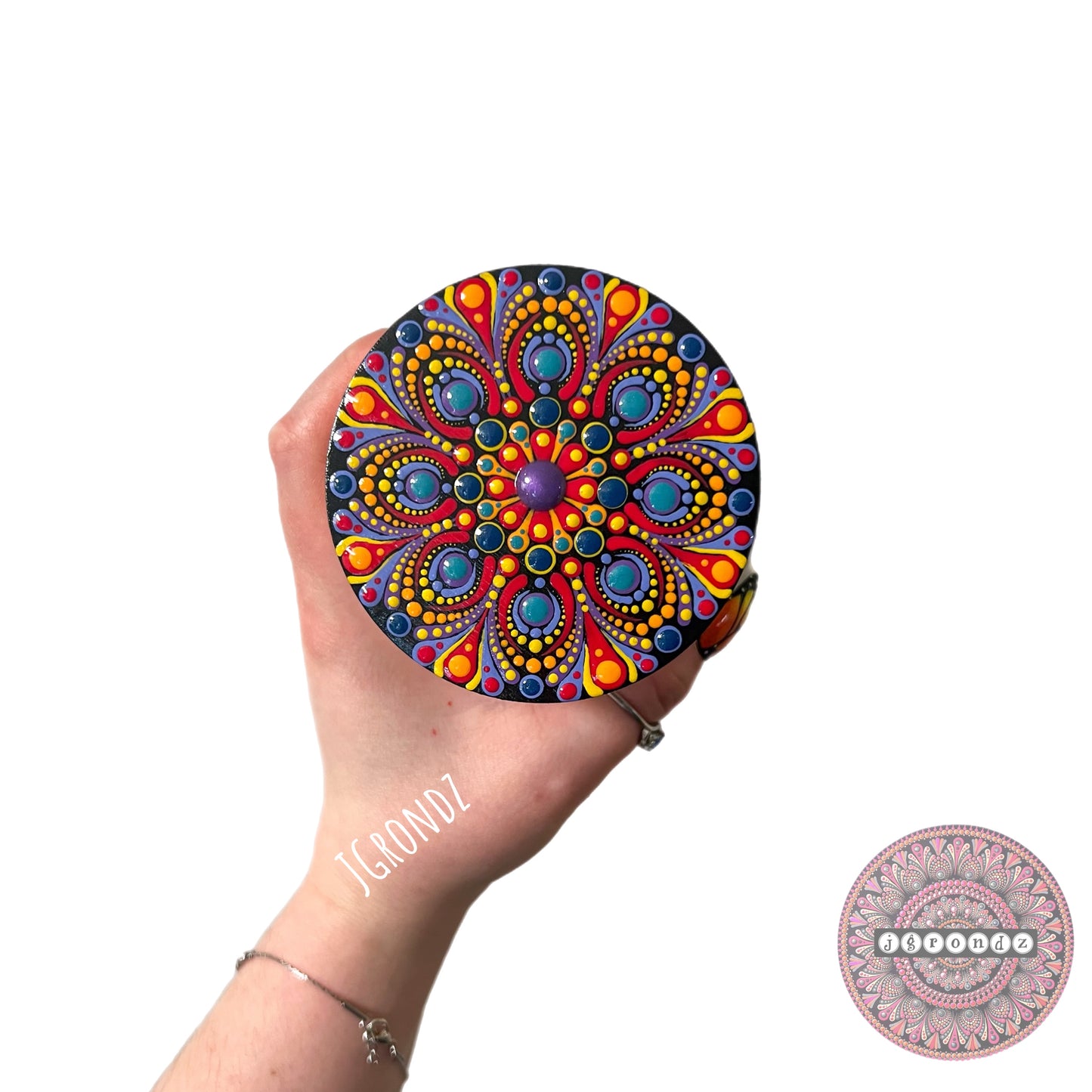 Mandala Iridescent Stash Jar