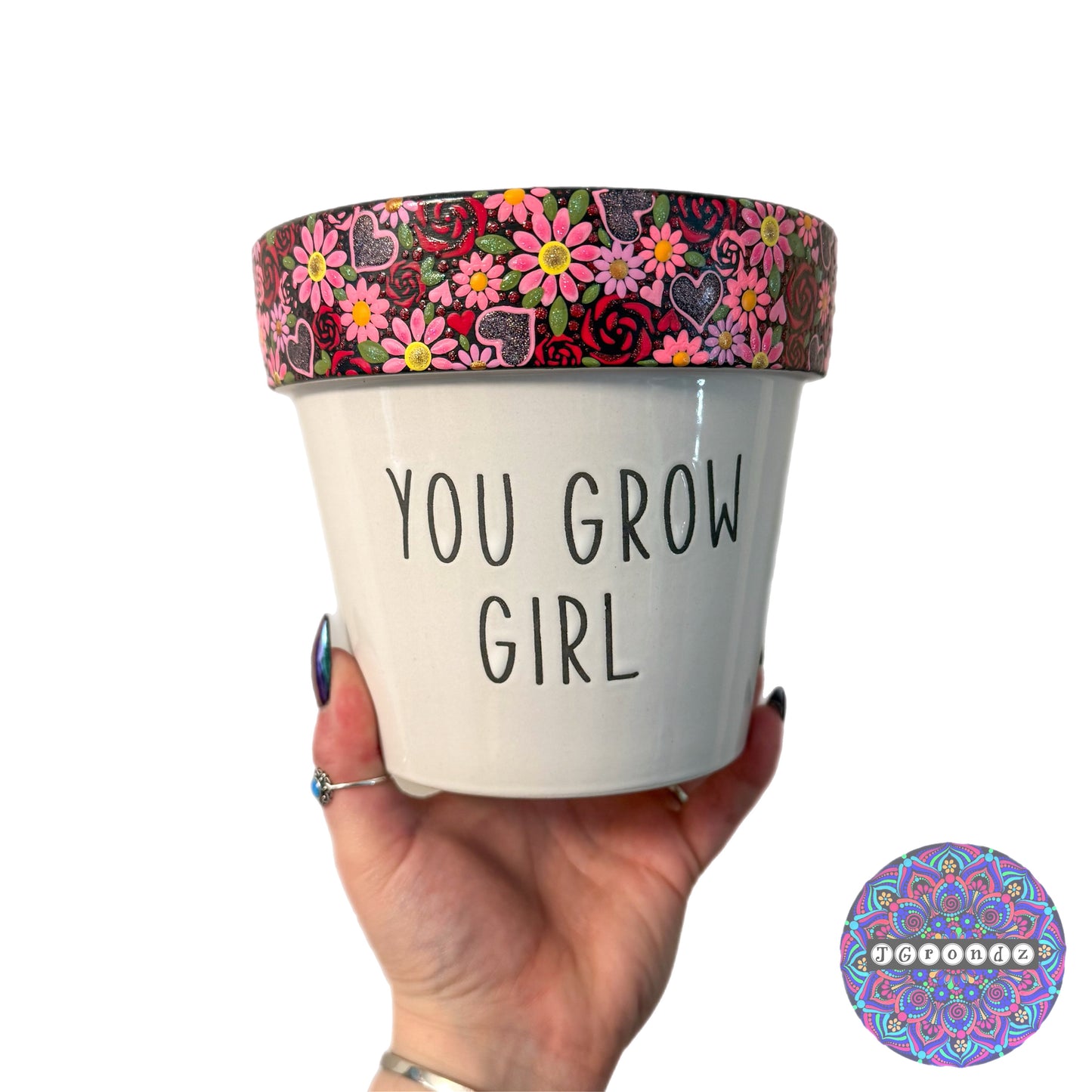 6” You Grow Girl Flower Border Pot
