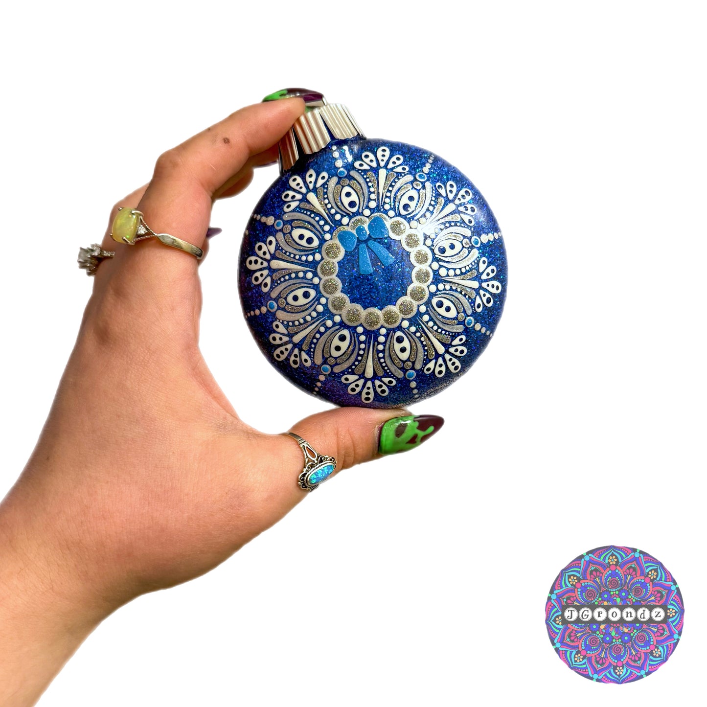 3” Wreath Mandala Glitter Ornament
