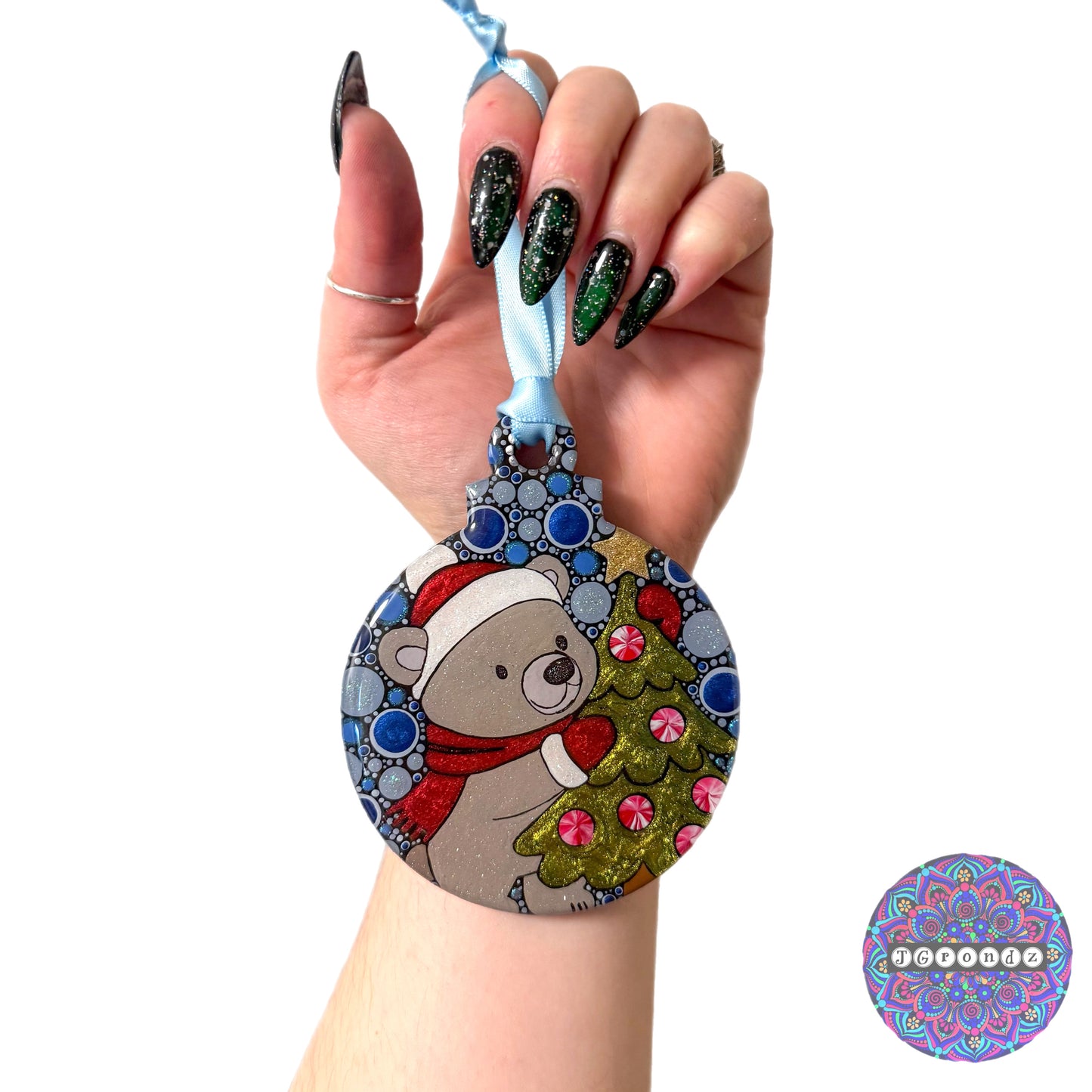 Polar Bear 4” Wood Ornament