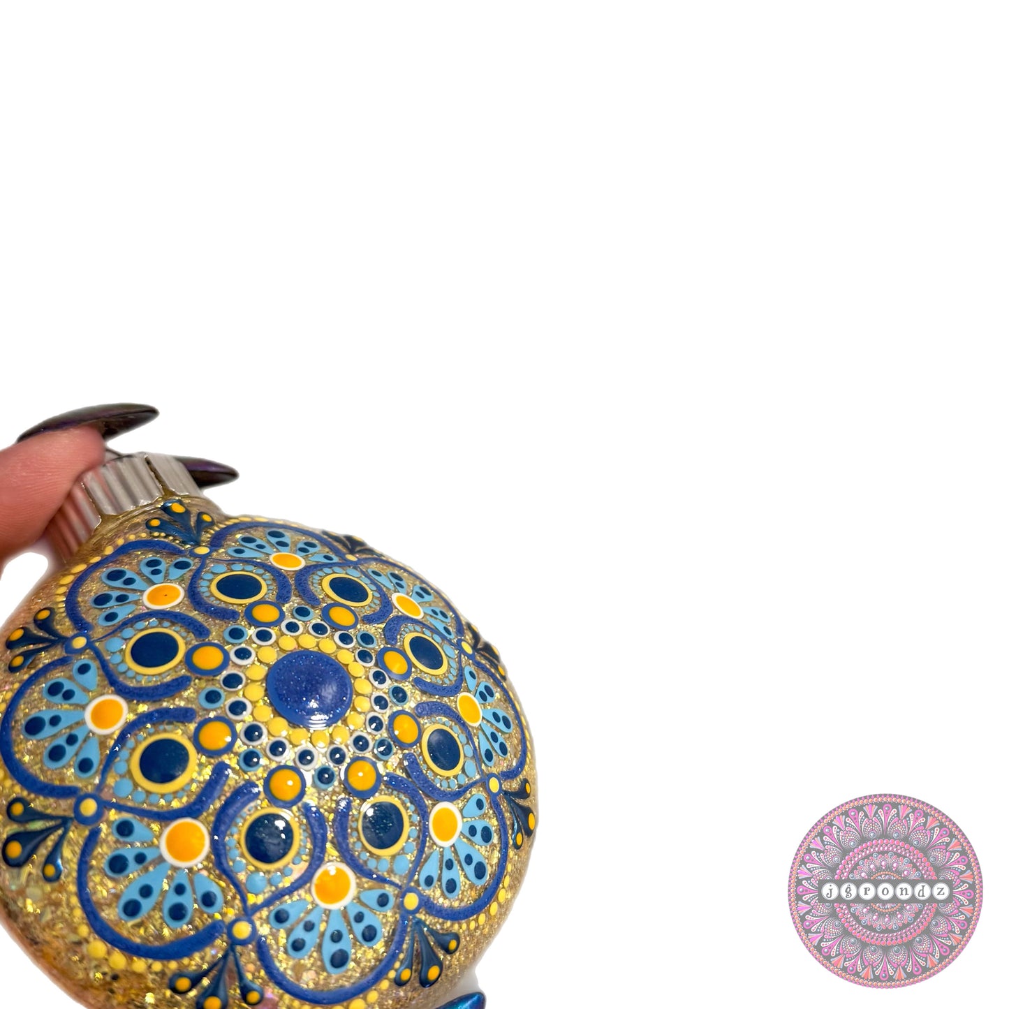 3” Mandala Glitter Ornament