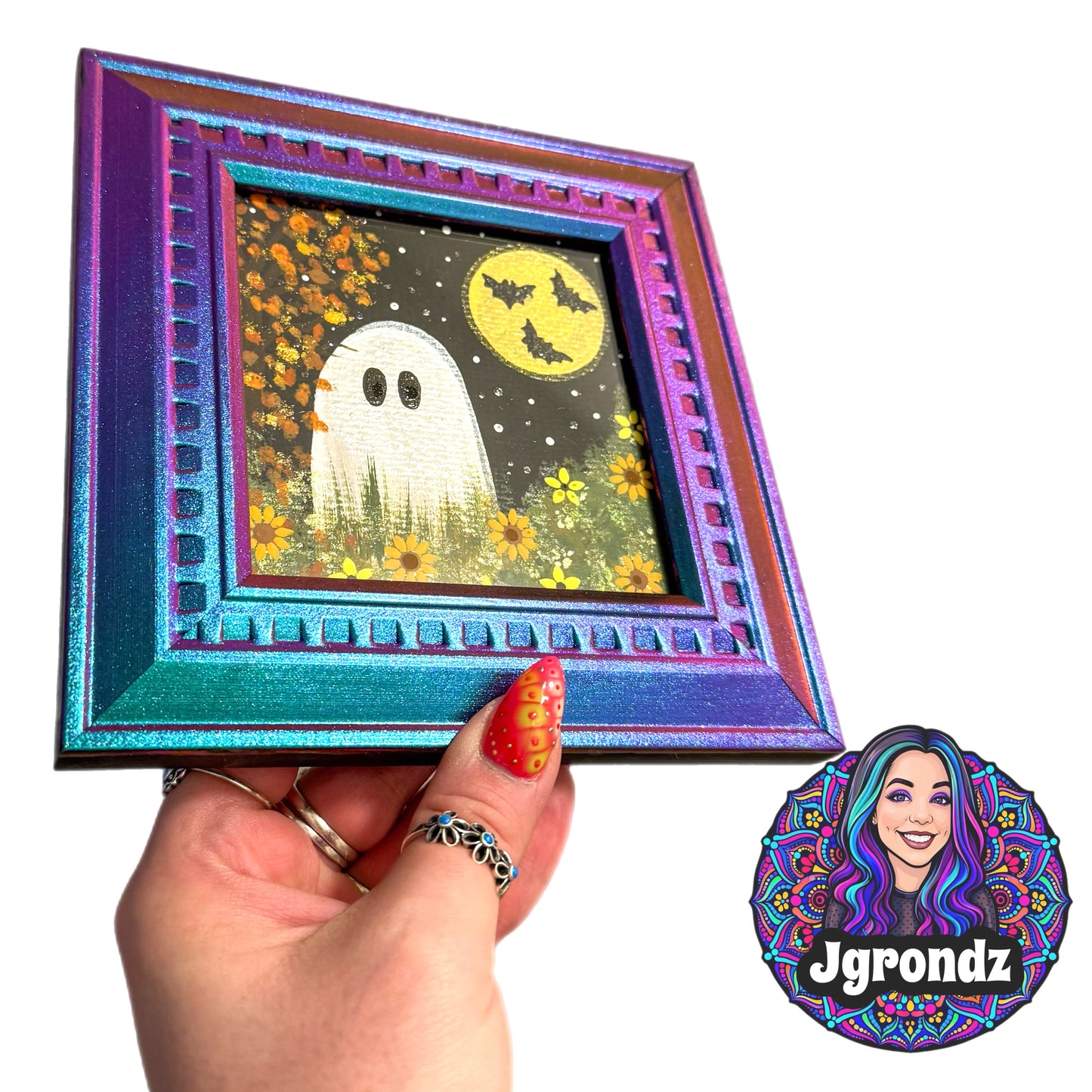 Ghost Picture Frame Painting