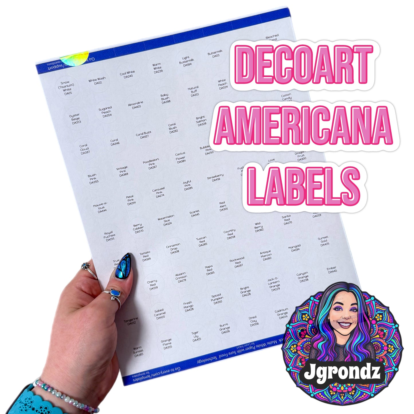 Decoart Americana Bottle Labels