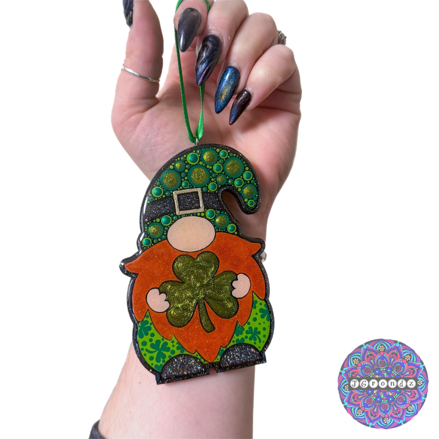 St. Paddy’s Gnome 4” Wood Ornament