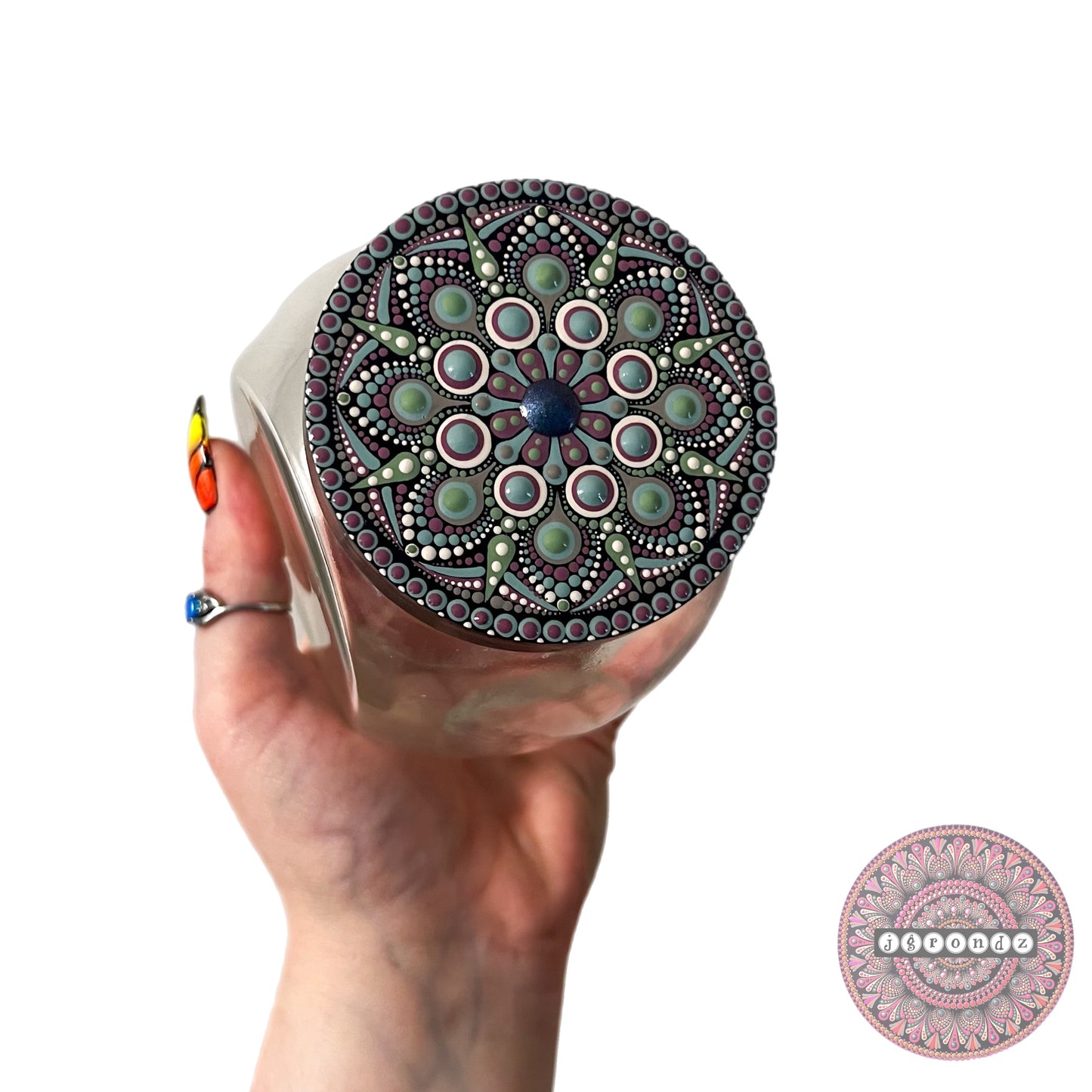 Mandala Counter Top Stash Jar