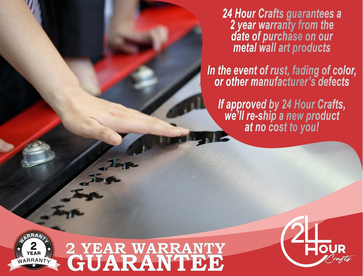 Metal Pawprint Heart Wall Art - Metal Sign - 14 Color Options