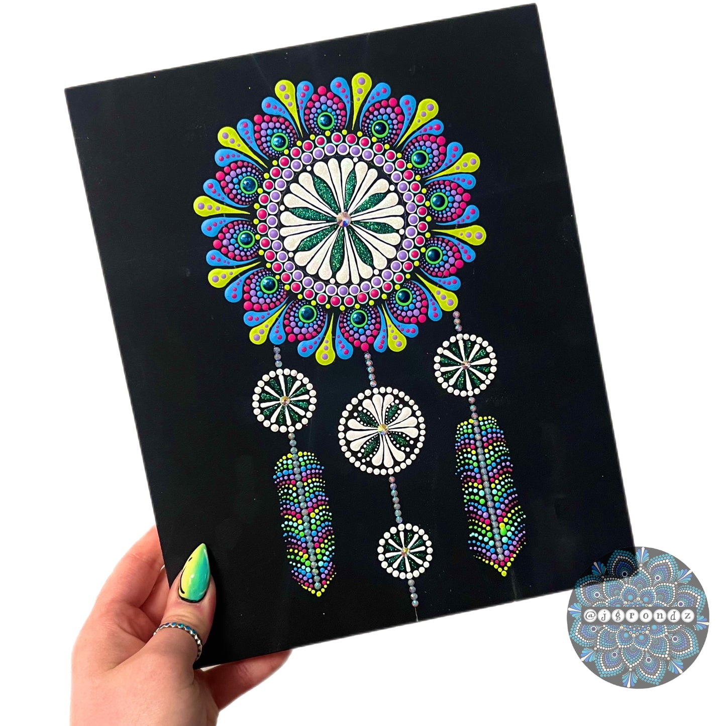 Dream Catcher Mandala Dot Art Wall Decor