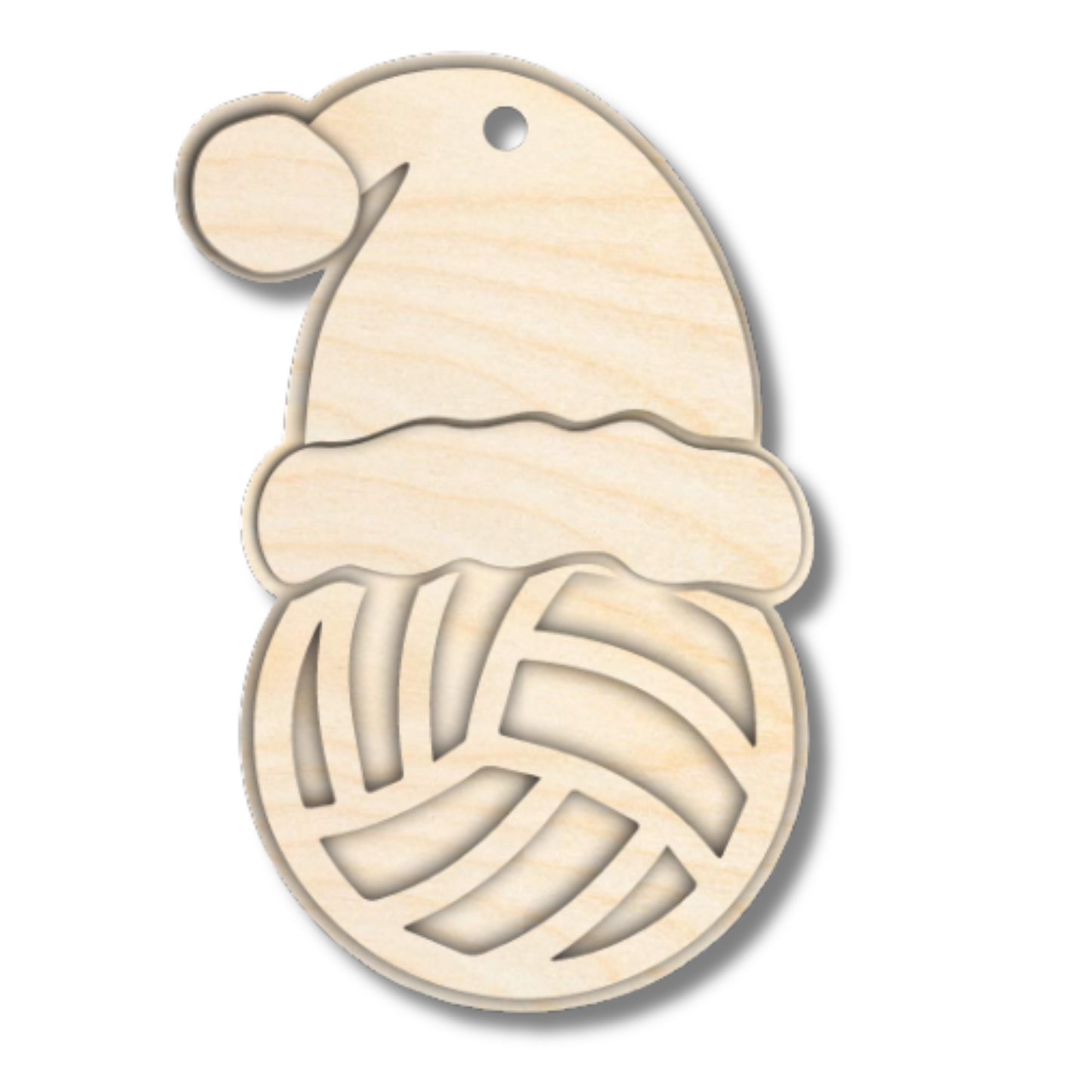 Unfinished Wood Layered Sports Christmas Ornaments | 10 Options | 5 Piece | 5" - 6" Tall | 1/8" Wood | Wood Craft DIY