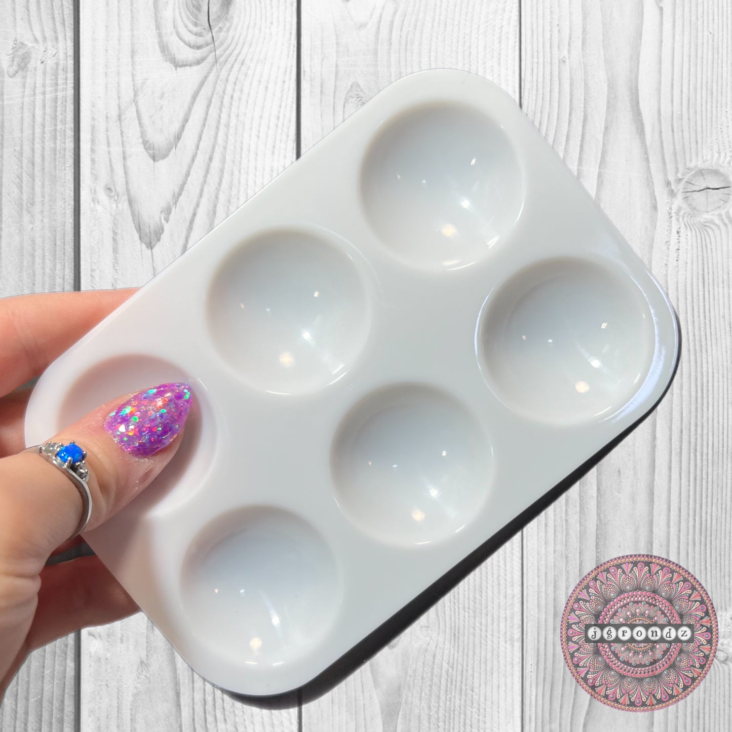 White Reusable Paint Palette