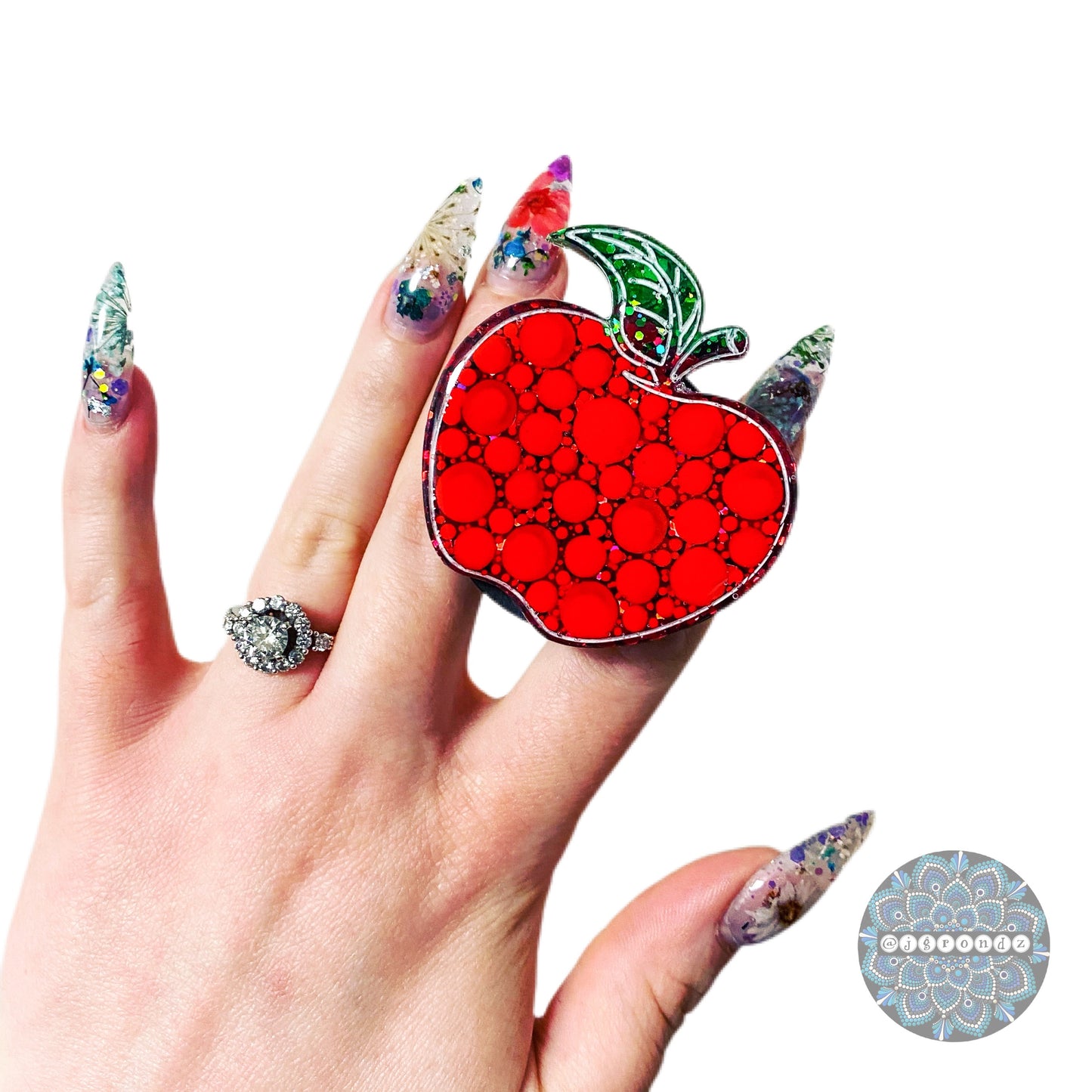 Apple Dot Art Phone Holder