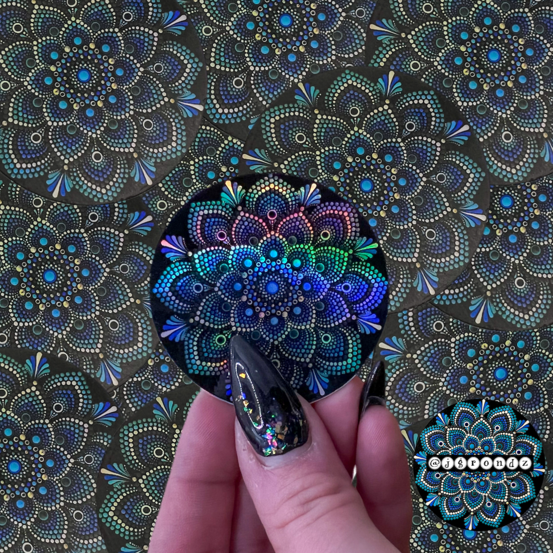 Holographic Mandala Sticker