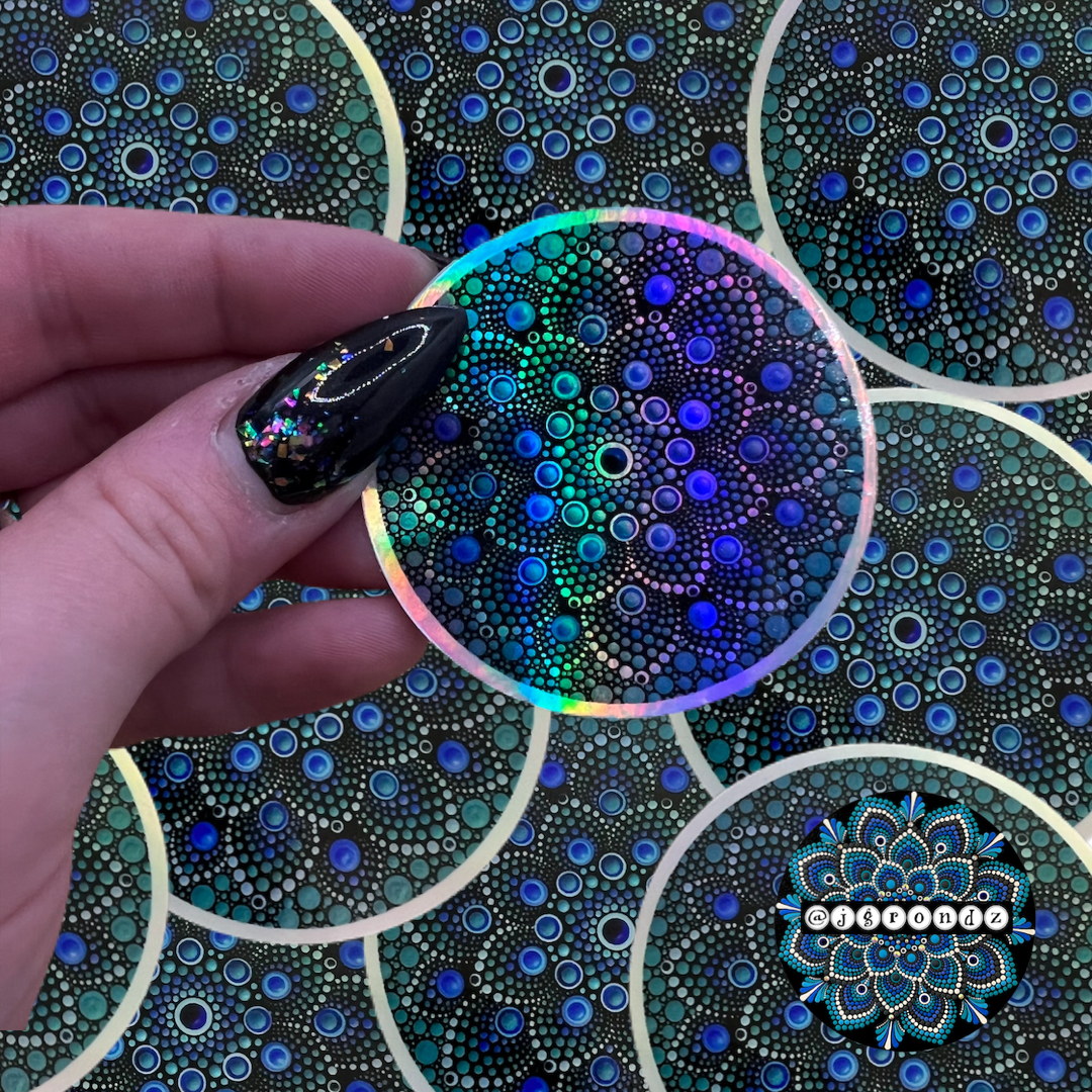 Holographic Mandala Sticker