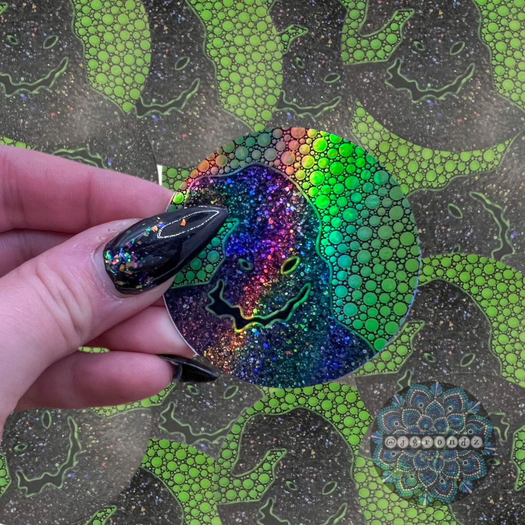 Oogie Holographic Dot Art Sticker
