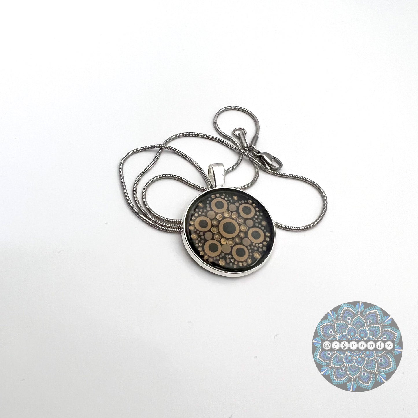 Mandala Necklace Pendant & Chain