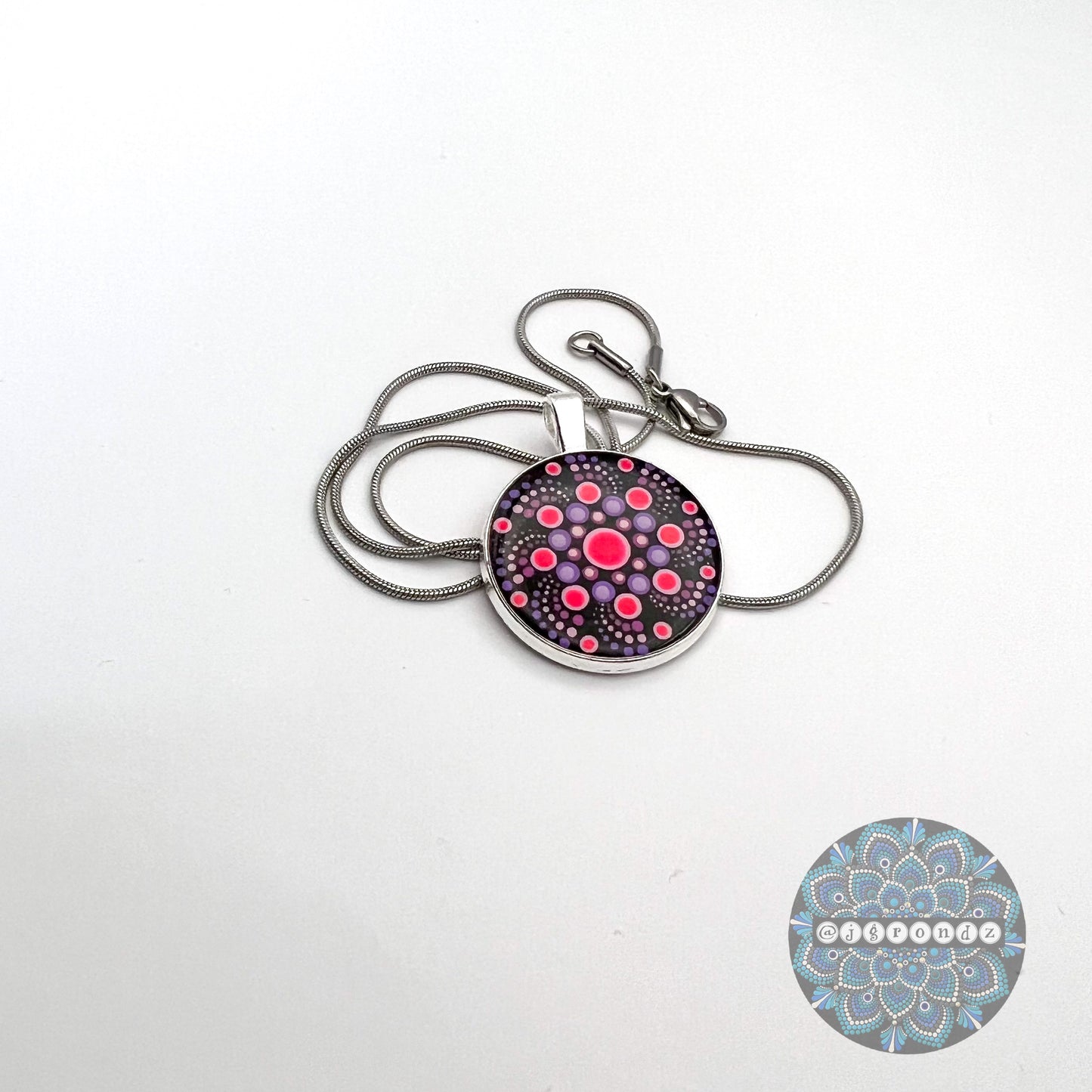 Mandala Necklace Pendant & Chain