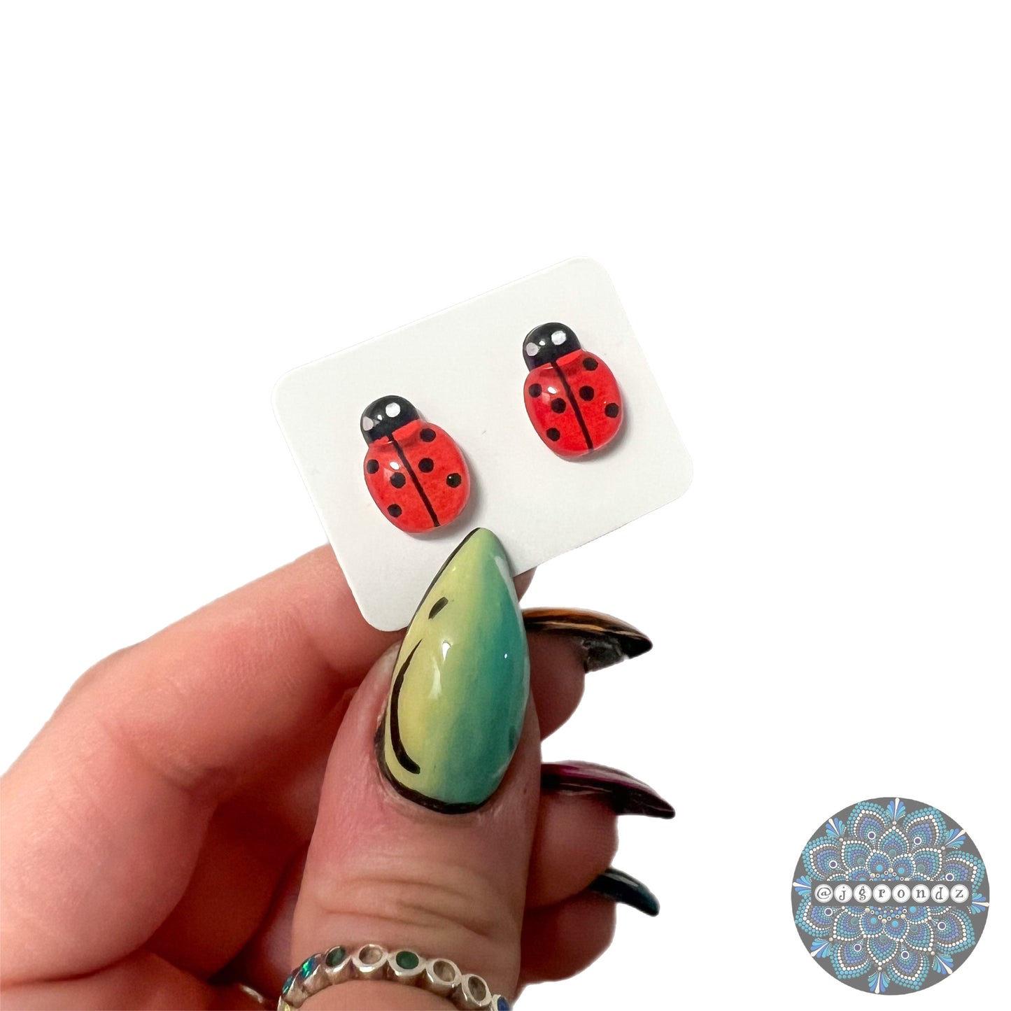 Ladybug Stud Earrings