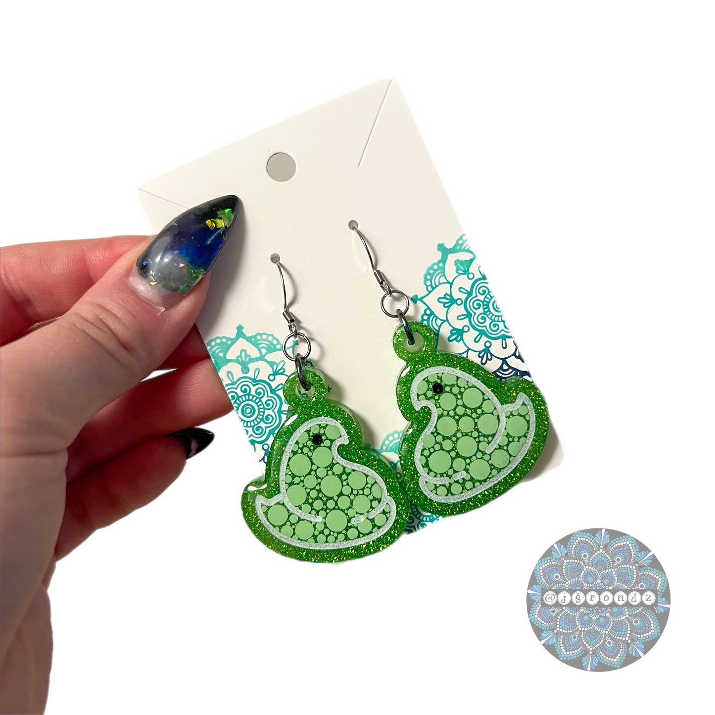 Peeps Dot Art Earrings