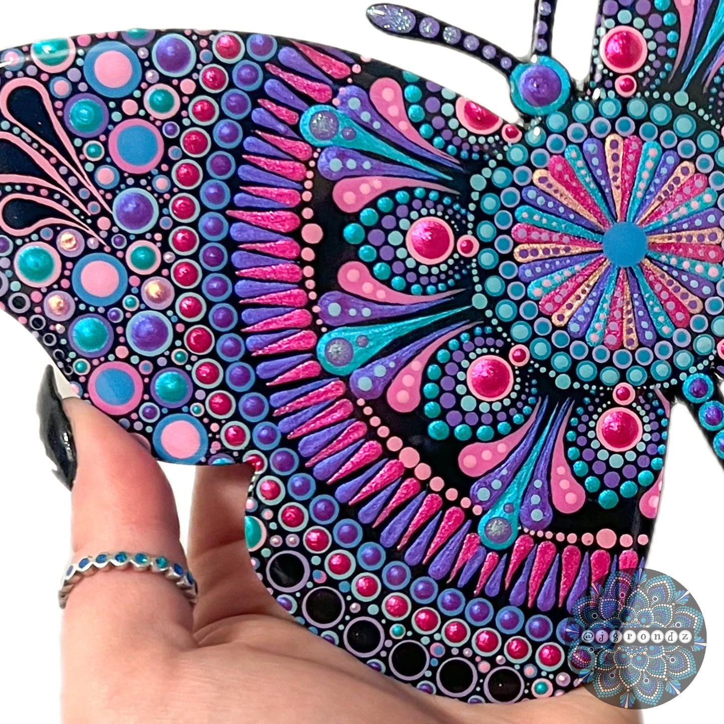 Butterfly Resin & Dot Art