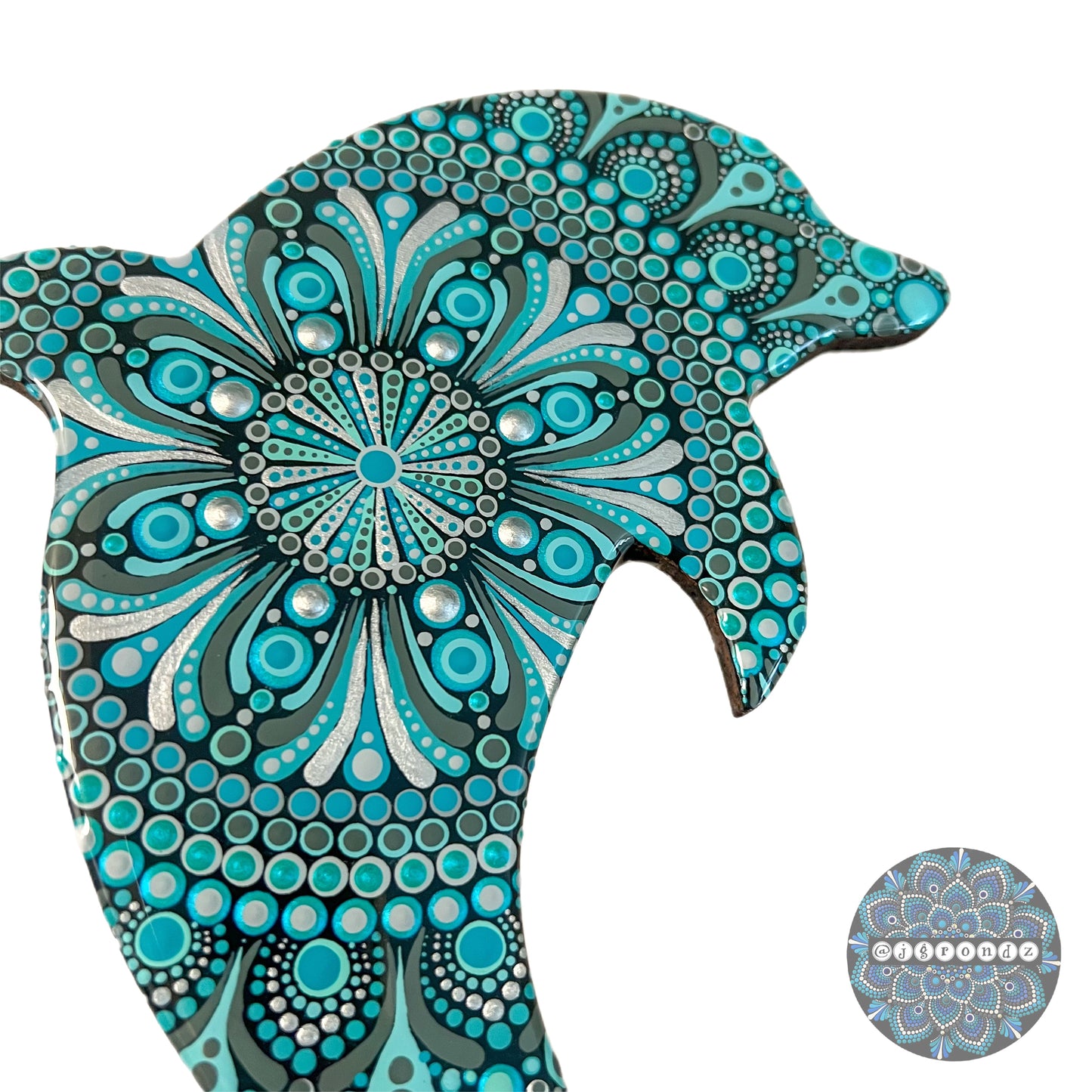 Dolphin Resin & Dot Art