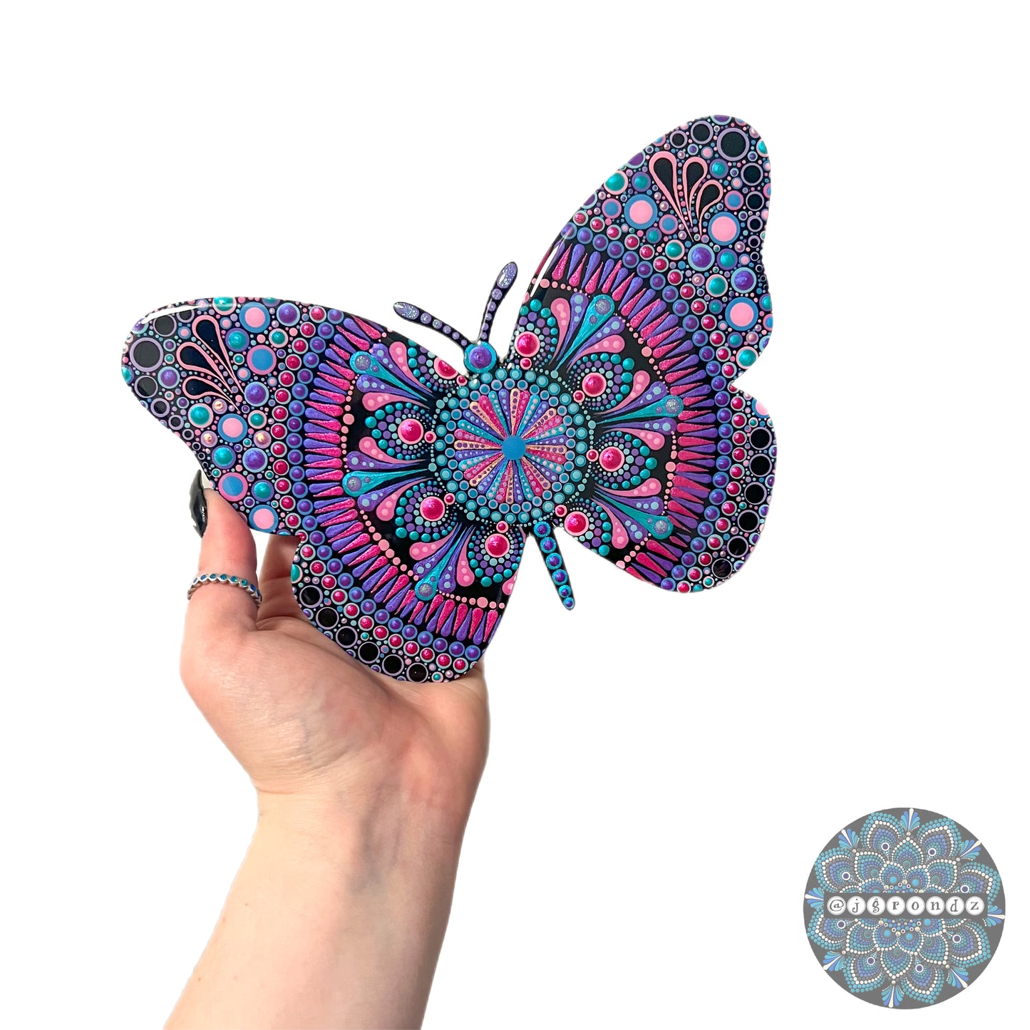 Butterfly Resin & Dot Art