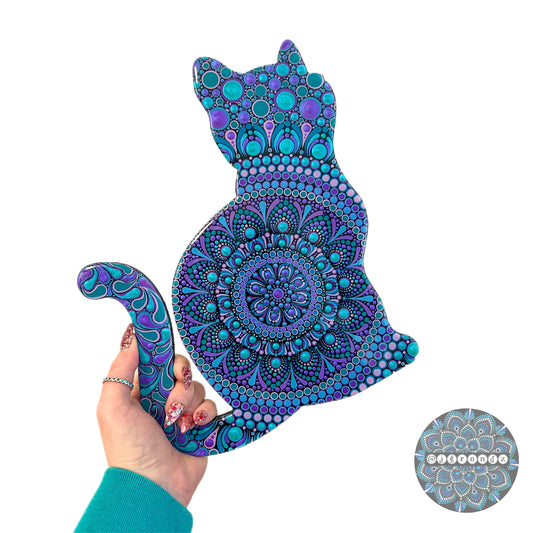 Cat Resin & Dot Art
