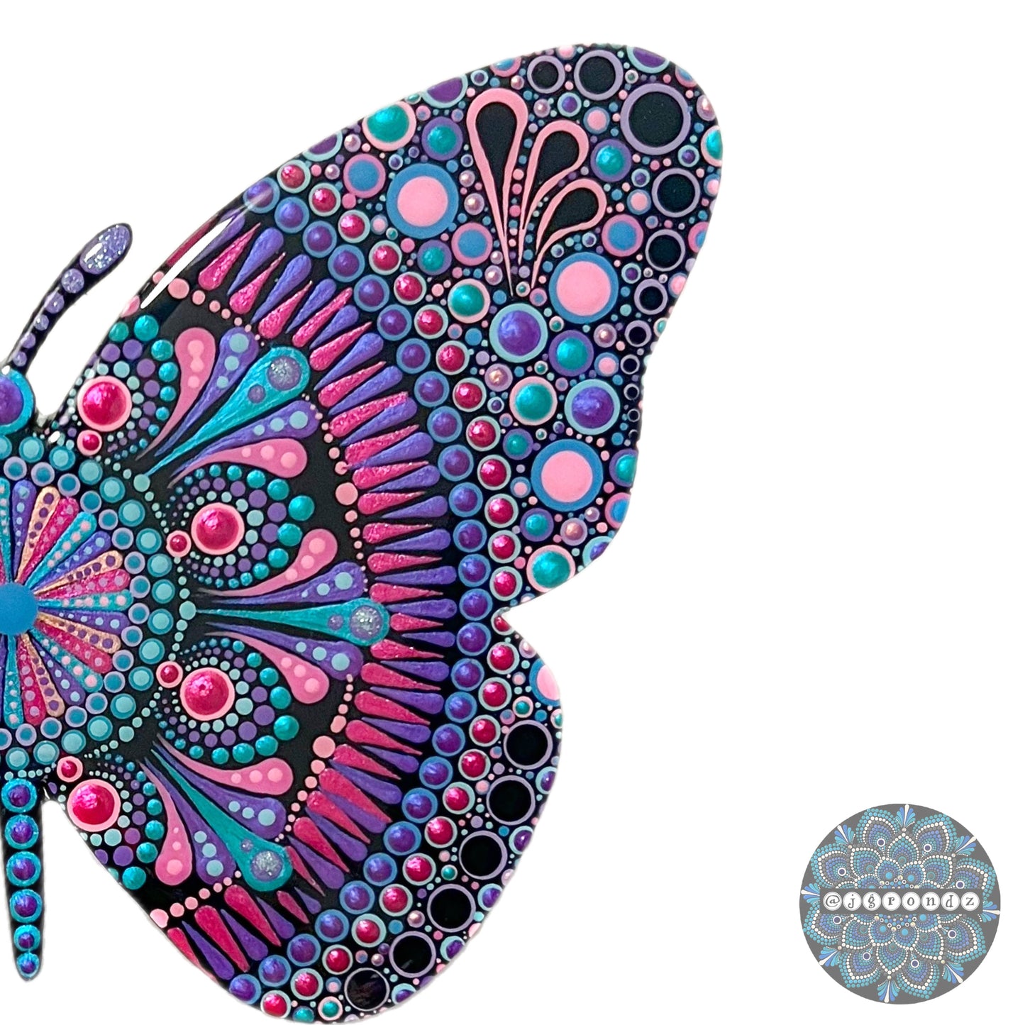 Butterfly Resin & Dot Art