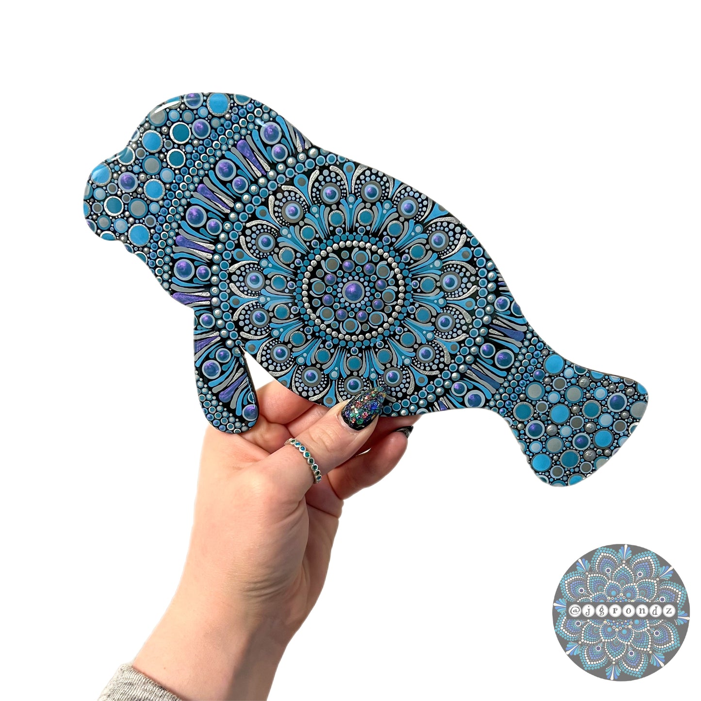 Manatee Resin & Dot Art