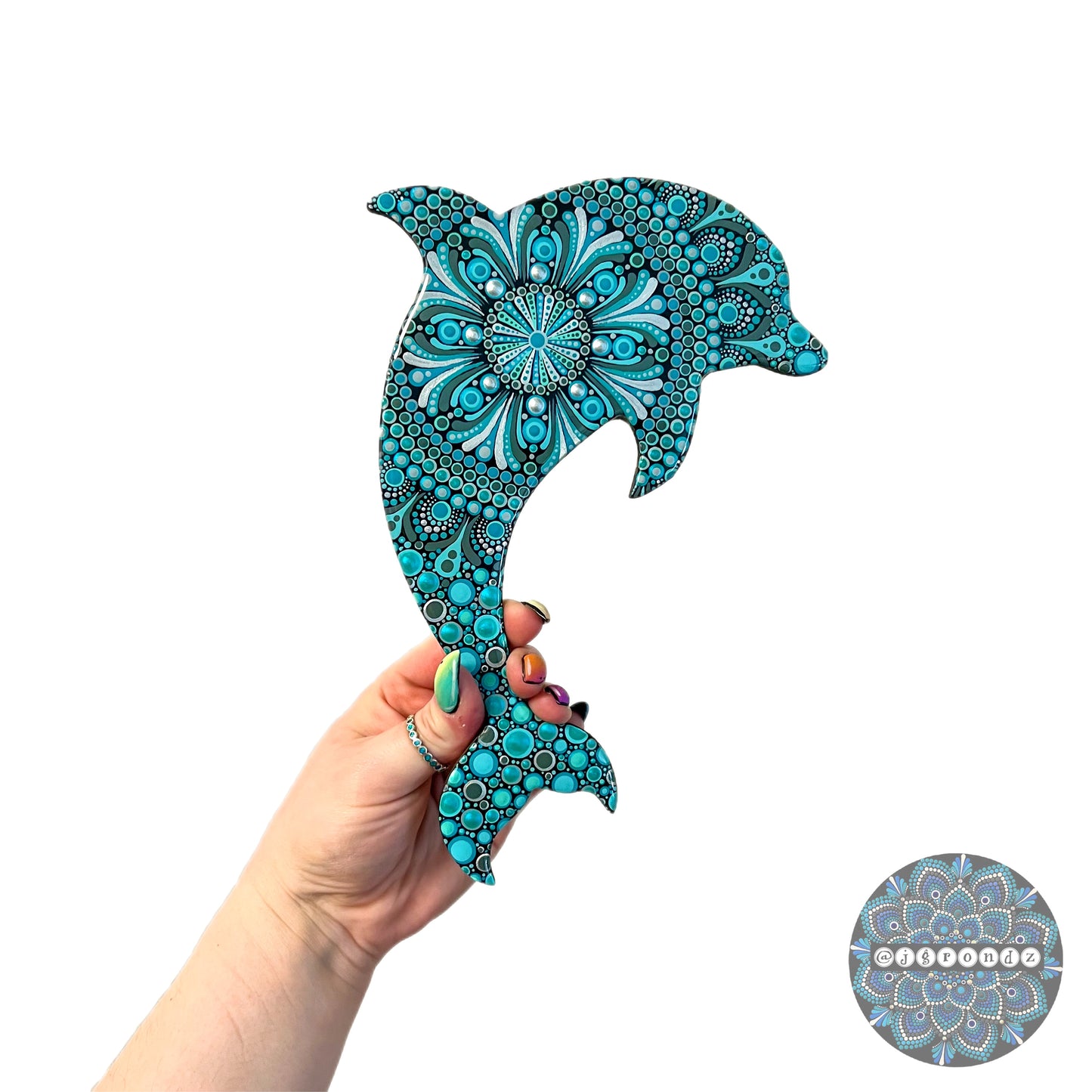 Dolphin Resin & Dot Art