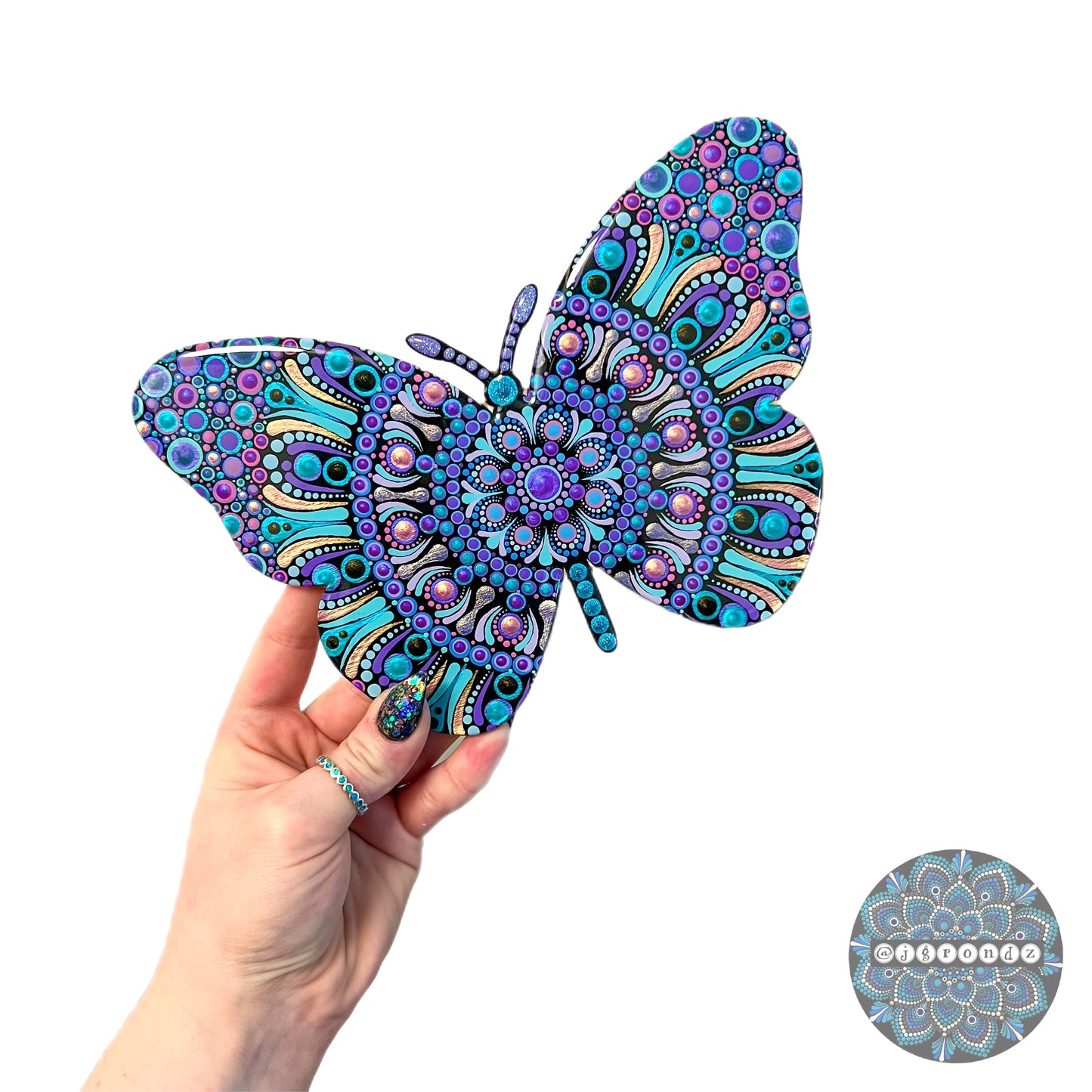 Butterfly Resin & Dot Art