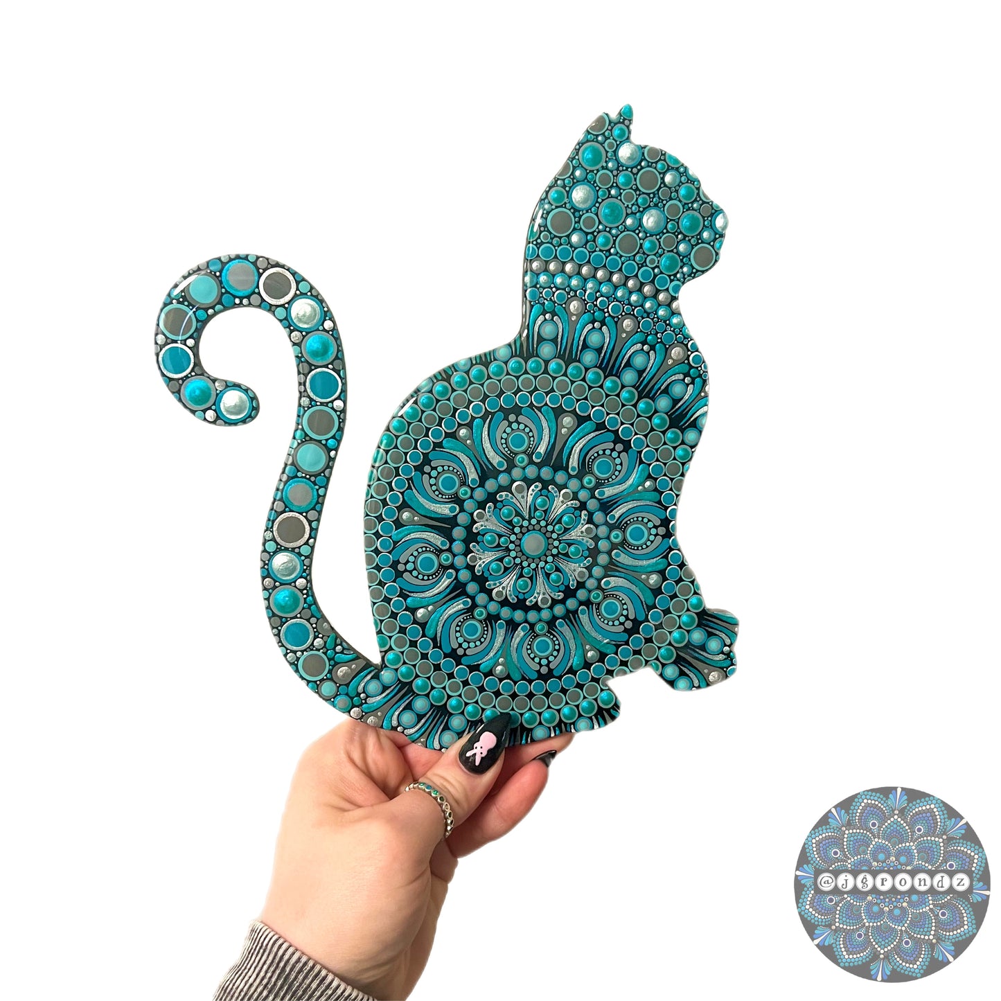 Cat Resin & Dot Art