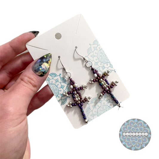 Beaded Gecko Earrings
