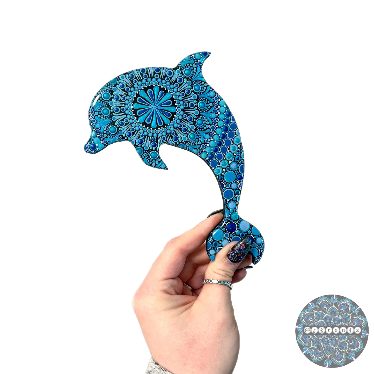 Dolphin Resin & Dot Art