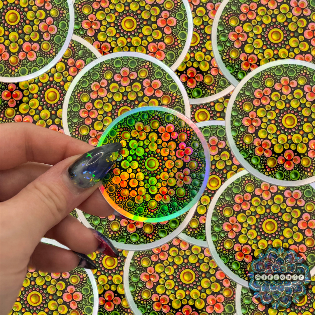 Holographic Mandala Sticker