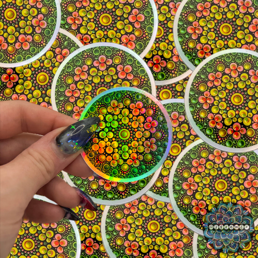 Holographic Mandala Sticker