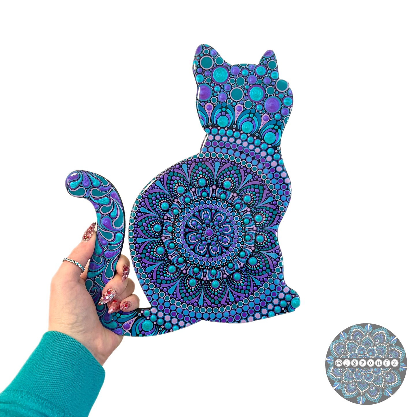 Cat Resin & Dot Art