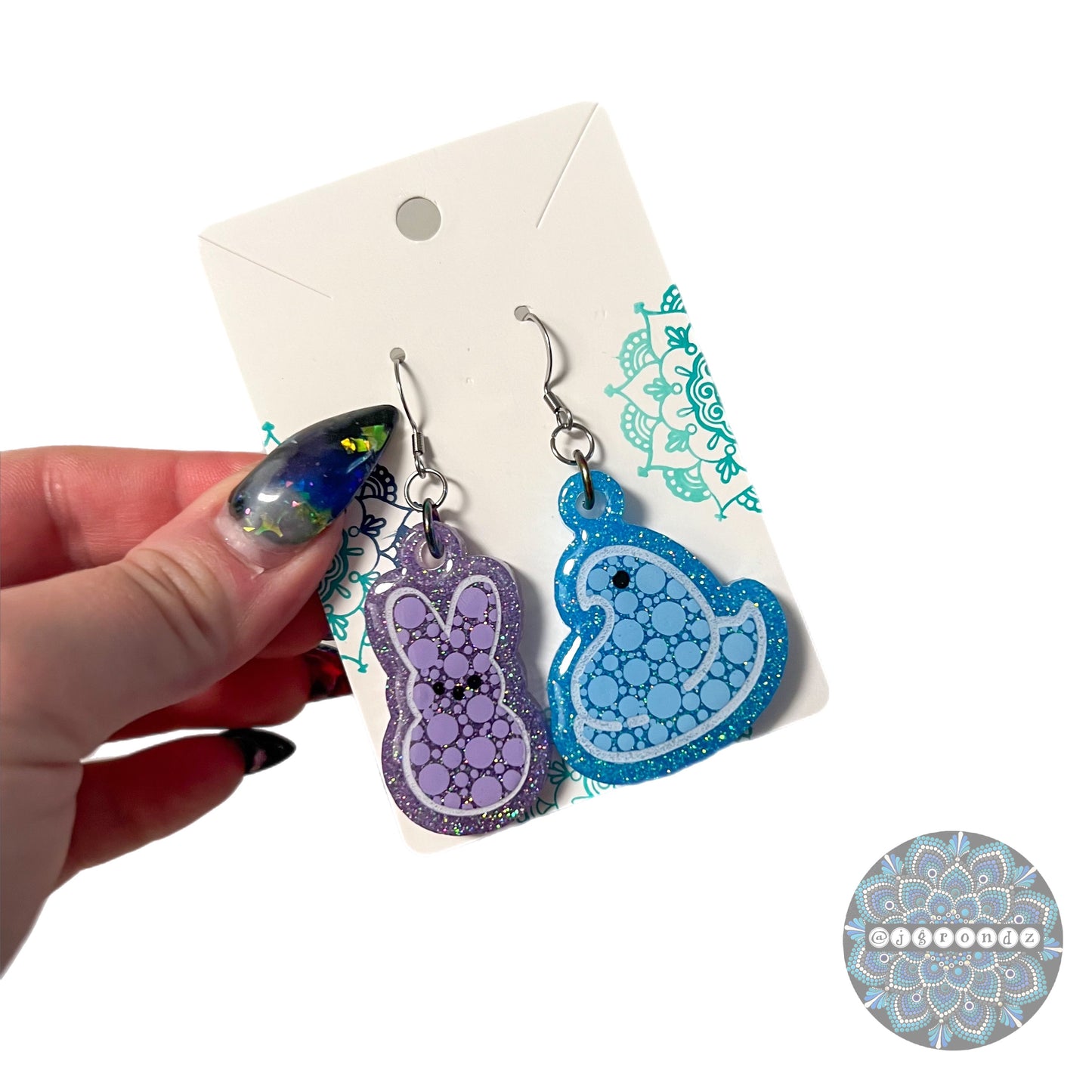 Peeps Dot Art Earrings